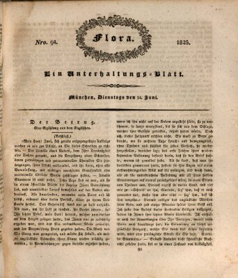 Flora (Baierische National-Zeitung) Dienstag 14. Juni 1825