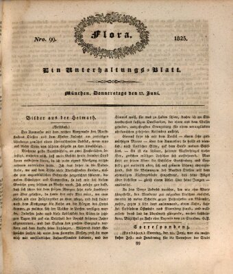 Flora (Baierische National-Zeitung) Donnerstag 23. Juni 1825