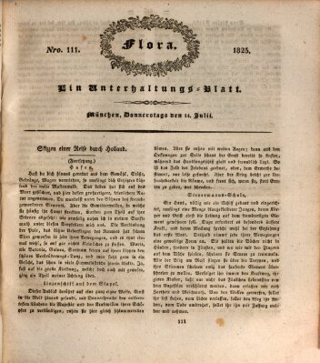 Flora (Baierische National-Zeitung) Donnerstag 14. Juli 1825