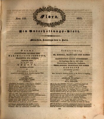 Flora (Baierische National-Zeitung) Sonntag 31. Juli 1825