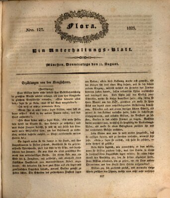 Flora (Baierische National-Zeitung) Donnerstag 11. August 1825