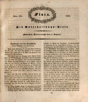 Flora (Baierische National-Zeitung) Donnerstag 18. August 1825