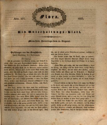 Flora (Baierische National-Zeitung) Sonntag 28. August 1825