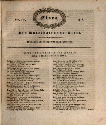 Flora (Baierische National-Zeitung) Sonntag 11. September 1825