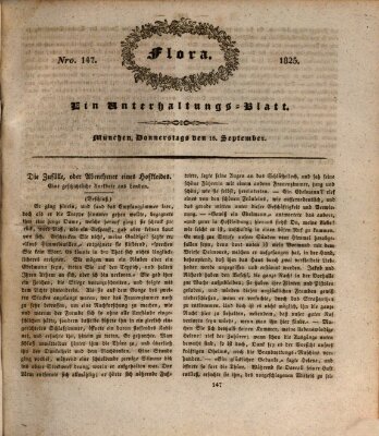 Flora (Baierische National-Zeitung) Donnerstag 15. September 1825