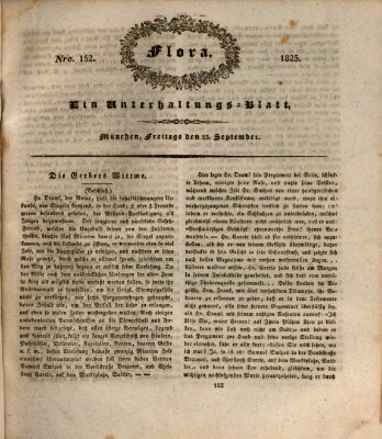 Flora (Baierische National-Zeitung) Freitag 23. September 1825