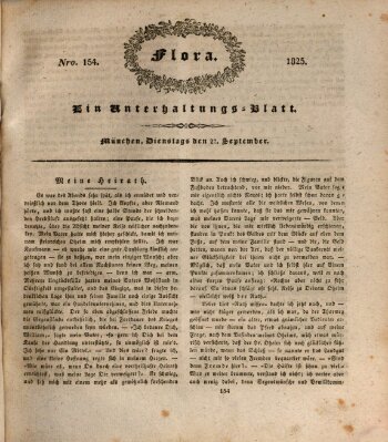 Flora (Baierische National-Zeitung) Dienstag 27. September 1825