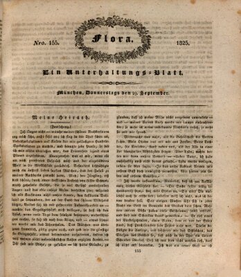 Flora (Baierische National-Zeitung) Donnerstag 29. September 1825