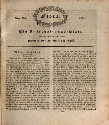 Flora (Baierische National-Zeitung) Freitag 30. September 1825