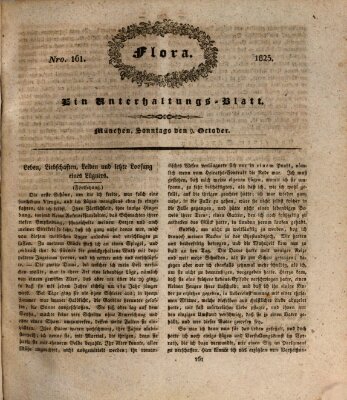 Flora (Baierische National-Zeitung) Sonntag 9. Oktober 1825