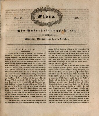 Flora (Baierische National-Zeitung) Donnerstag 27. Oktober 1825