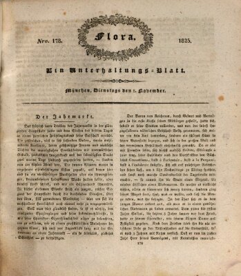 Flora (Baierische National-Zeitung) Dienstag 8. November 1825