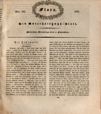Flora (Baierische National-Zeitung) Dienstag 15. November 1825