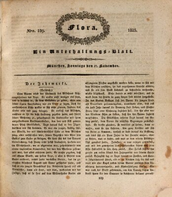 Flora (Baierische National-Zeitung) Sonntag 27. November 1825