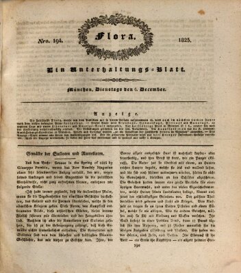 Flora (Baierische National-Zeitung) Dienstag 6. Dezember 1825