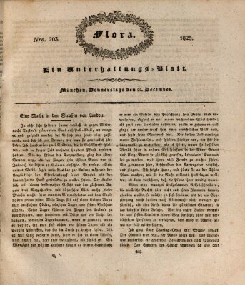 Flora (Baierische National-Zeitung) Donnerstag 22. Dezember 1825