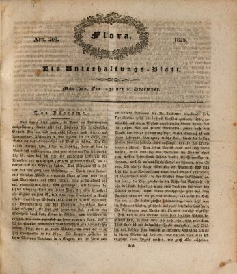 Flora (Baierische National-Zeitung) Freitag 30. Dezember 1825