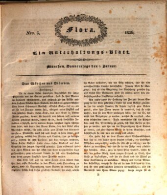 Flora (Baierische National-Zeitung) Donnerstag 5. Januar 1826