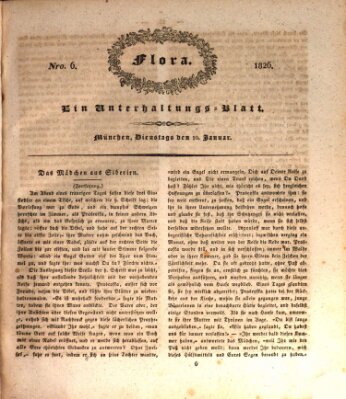 Flora (Baierische National-Zeitung) Dienstag 10. Januar 1826