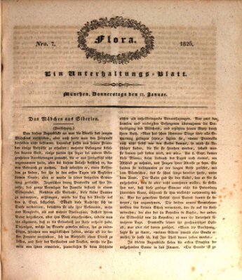 Flora (Baierische National-Zeitung) Donnerstag 12. Januar 1826