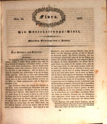 Flora (Baierische National-Zeitung) Dienstag 17. Januar 1826