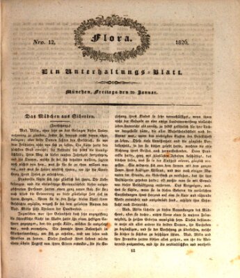 Flora (Baierische National-Zeitung) Freitag 20. Januar 1826