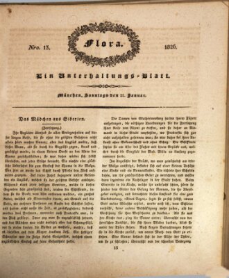 Flora (Baierische National-Zeitung) Sonntag 22. Januar 1826