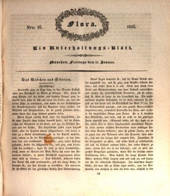 Flora (Baierische National-Zeitung) Freitag 27. Januar 1826