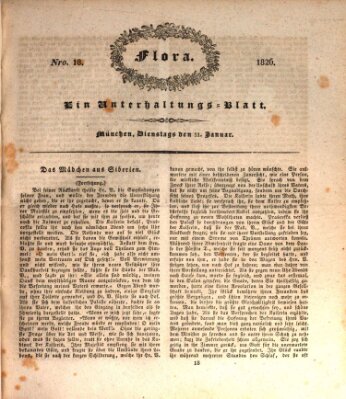 Flora (Baierische National-Zeitung) Dienstag 31. Januar 1826