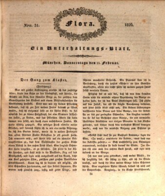 Flora (Baierische National-Zeitung) Donnerstag 23. Februar 1826