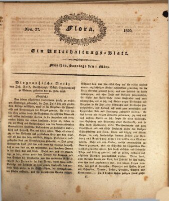 Flora (Baierische National-Zeitung) Sonntag 5. März 1826