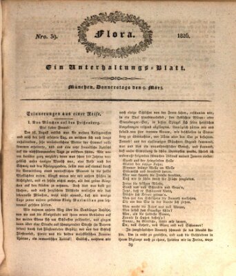 Flora (Baierische National-Zeitung) Donnerstag 9. März 1826