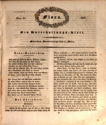 Flora (Baierische National-Zeitung) Donnerstag 23. März 1826