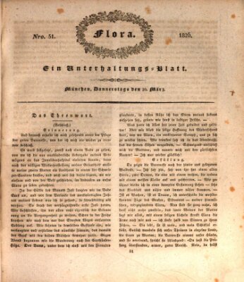 Flora (Baierische National-Zeitung) Donnerstag 30. März 1826