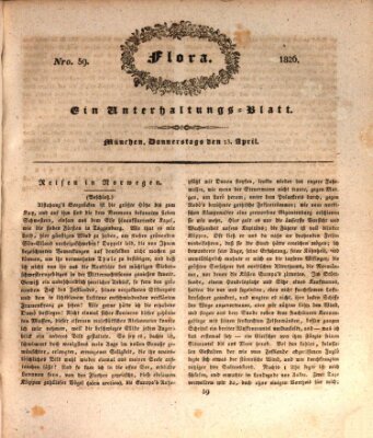 Flora (Baierische National-Zeitung) Donnerstag 13. April 1826