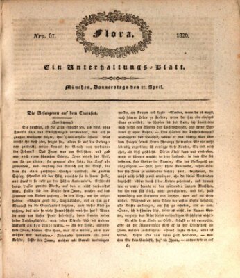 Flora (Baierische National-Zeitung) Donnerstag 27. April 1826