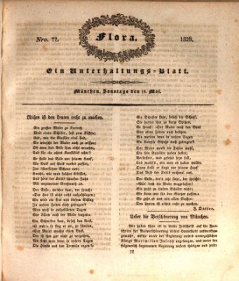 Flora (Baierische National-Zeitung) Sonntag 14. Mai 1826