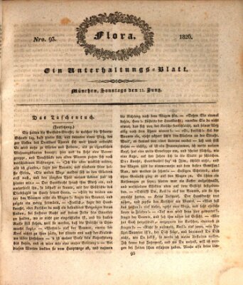 Flora (Baierische National-Zeitung) Sonntag 11. Juni 1826