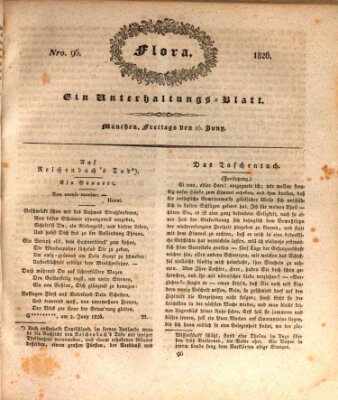 Flora (Baierische National-Zeitung) Freitag 16. Juni 1826