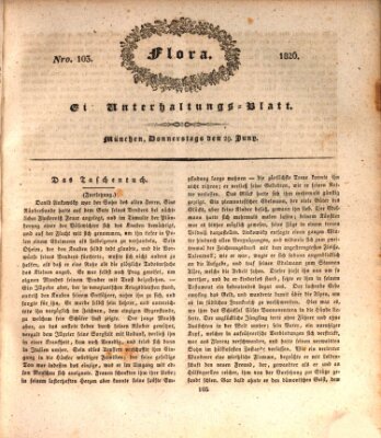 Flora (Baierische National-Zeitung) Donnerstag 29. Juni 1826