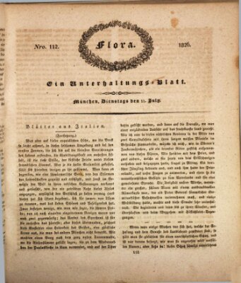 Flora (Baierische National-Zeitung) Dienstag 11. Juli 1826