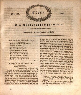 Flora (Baierische National-Zeitung) Sonntag 16. Juli 1826