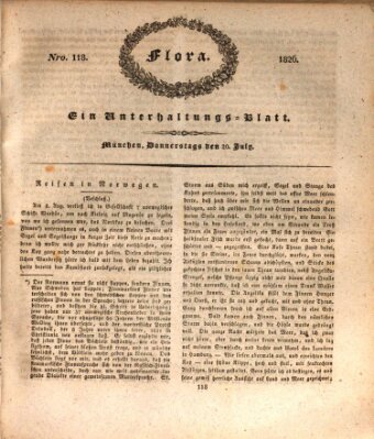 Flora (Baierische National-Zeitung) Donnerstag 20. Juli 1826