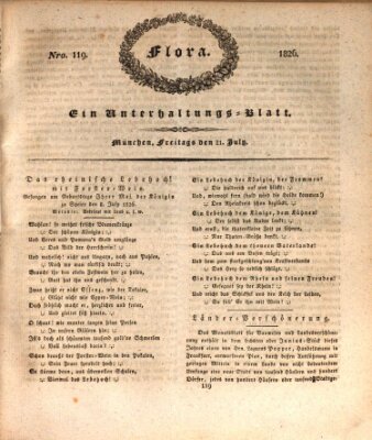 Flora (Baierische National-Zeitung) Freitag 21. Juli 1826