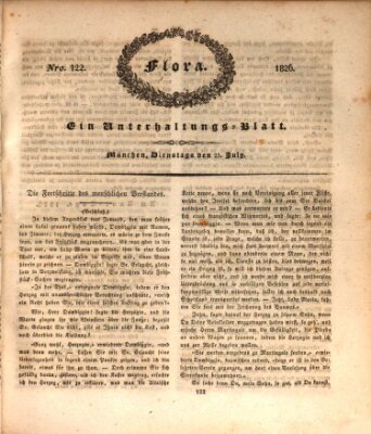 Flora (Baierische National-Zeitung) Dienstag 25. Juli 1826