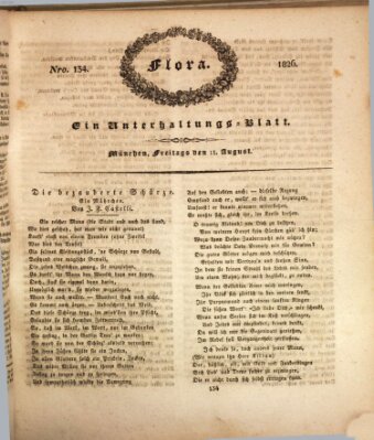 Flora (Baierische National-Zeitung) Freitag 11. August 1826