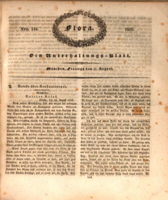 Flora (Baierische National-Zeitung) Freitag 25. August 1826