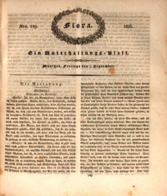 Flora (Baierische National-Zeitung) Freitag 1. September 1826