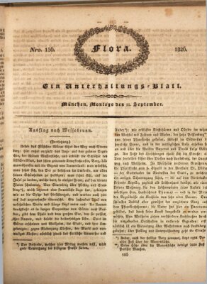 Flora (Baierische National-Zeitung) Montag 11. September 1826