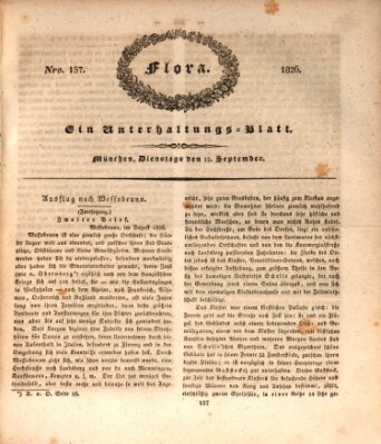 Flora (Baierische National-Zeitung) Dienstag 12. September 1826